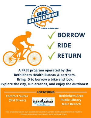  BIKE BETHLEHEM: borrow, ride, return